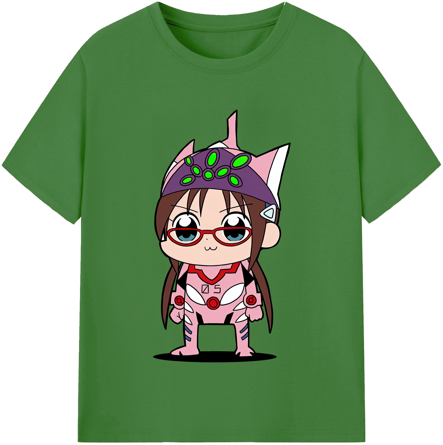 （画像用） EVA 新世紀エヴァンゲリオン レディースカジュアルプリントTシャツ（綿100％）